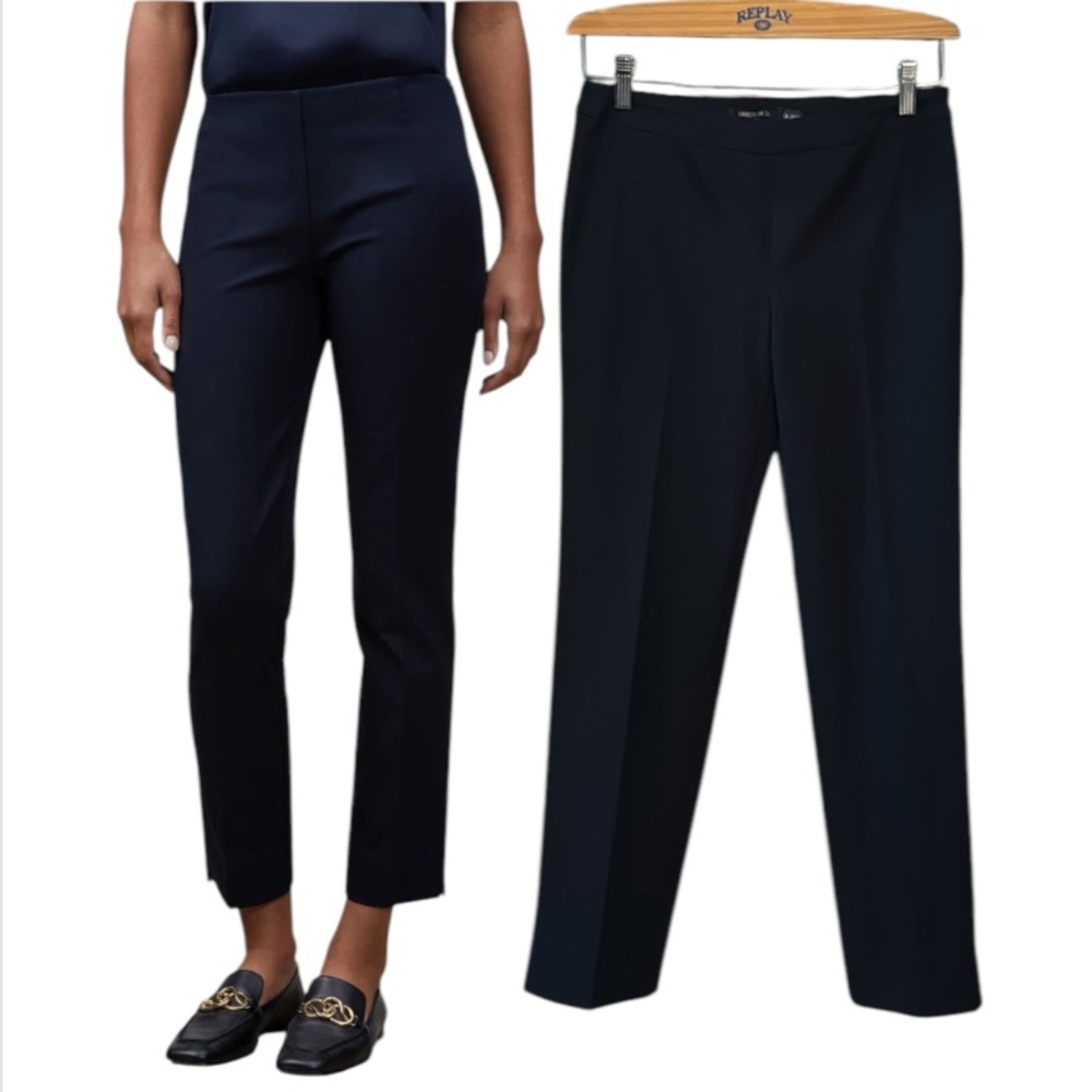 Lafayette 148 New York Petite Black Bleecker Pant Size 2